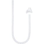 ORGANIZADOR DE CABLE NANOCABLE FLEXIBLE 25MM 3M WHITE